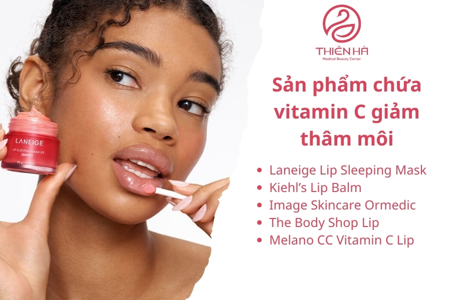 Hiện nay rất nhiều sản phẩm dưỡng môi có thành phần vitamin C trị thâm
