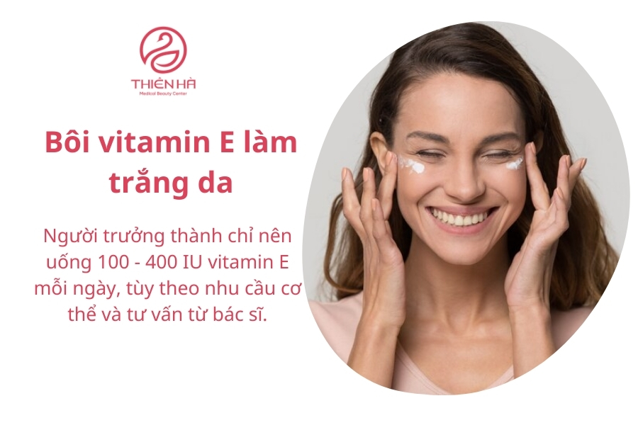 Bôi trực tiếp vitamin E lên da là cách nhiều chị em thường dùng để dưỡng da