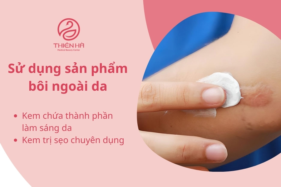 Sản phẩm bôi ngoài da hỗ trợ mờ thâm