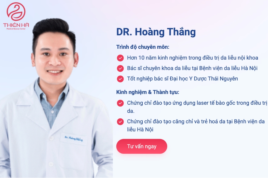 Bác sĩ chuyên môn điều trị thâm mắt được khách hàng đánh giá cao tại Thiên Hà