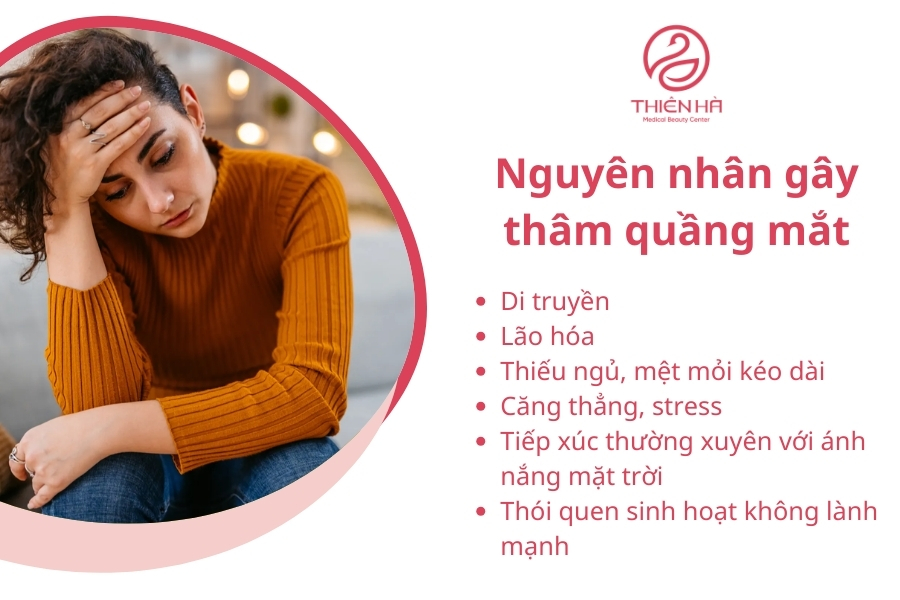 Các nguyên nhân trực tiếp gây thâm mắt