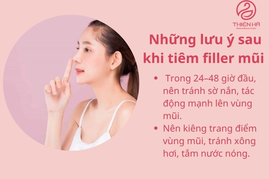 Tránh sờ nắn tác động mạnh lên vùng mũi
