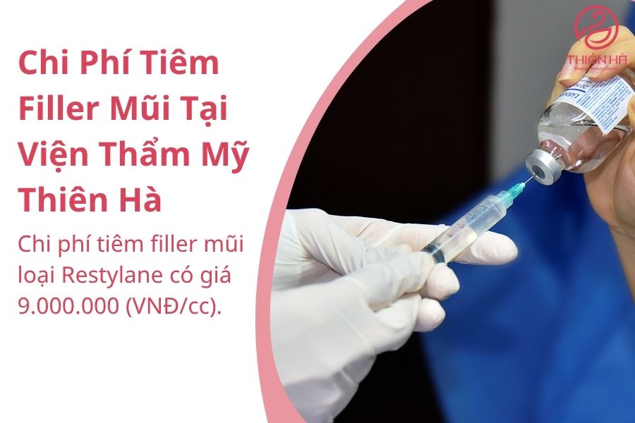 Chi phí tiêm filer mũi tại Thiên Hà