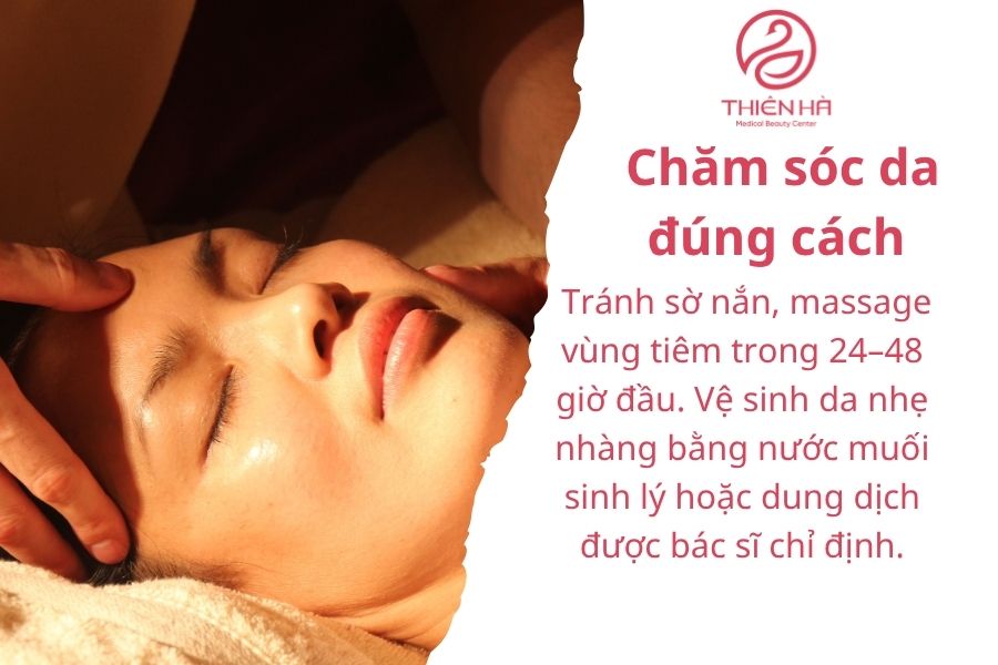 Lưu ý sau khi tiêm tan Filler