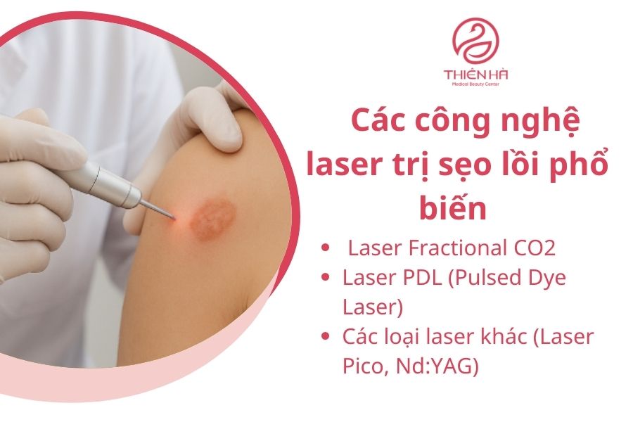 Các công nghệ laser trị sẹo lồi phổ biến nhất hiện nay