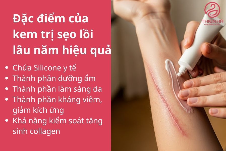 Đặc điểm của kem trị sẹo lồi lâu năm hiệu quả 