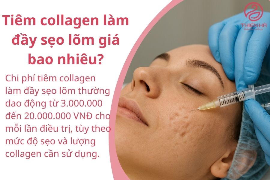 Tiêm collagen làm đầy sẹo lõm giá bao nhiêu?