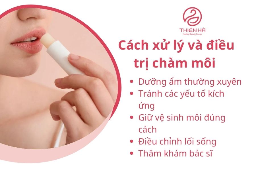Dưỡng ẩm: Sử dụng son dưỡng môi