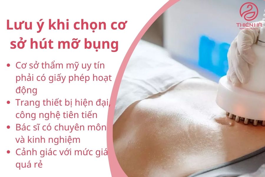 Một vài yếu tố lưu ý khi chọn cơ sở hút mỡ bụng 