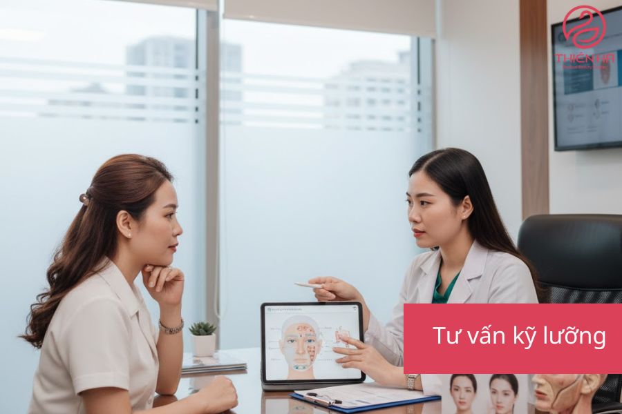 Bác sĩ tư vấn chi tiết cho khách hàng 
