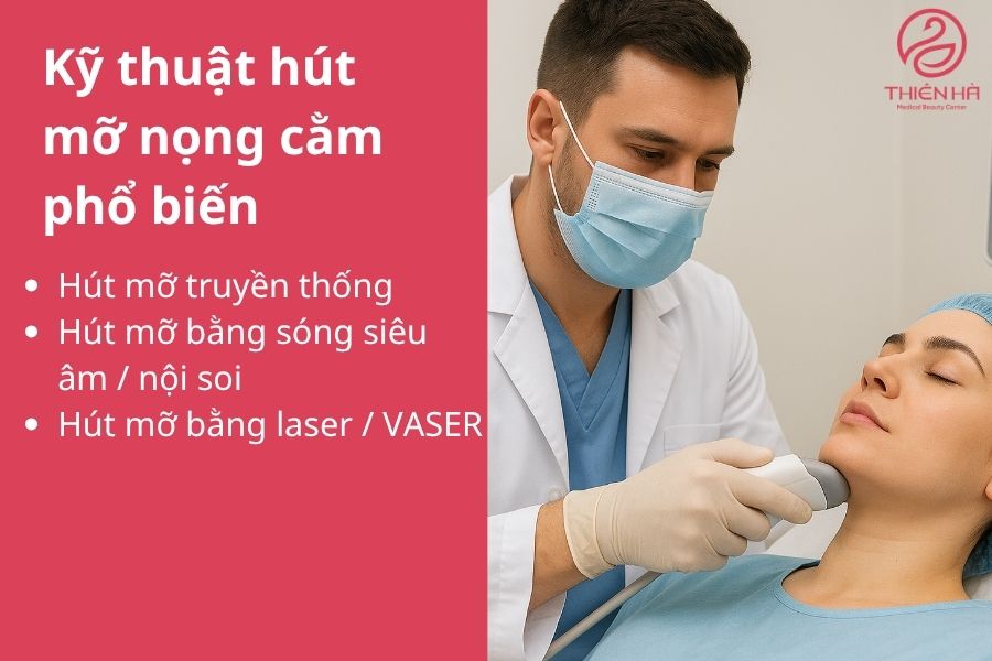 Các kỹ thuật hút mỡ nọng cằm phổ biến