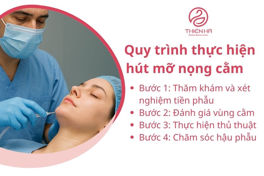 Quy trình thực hiện hút mỡ nọng cằm an toàn
