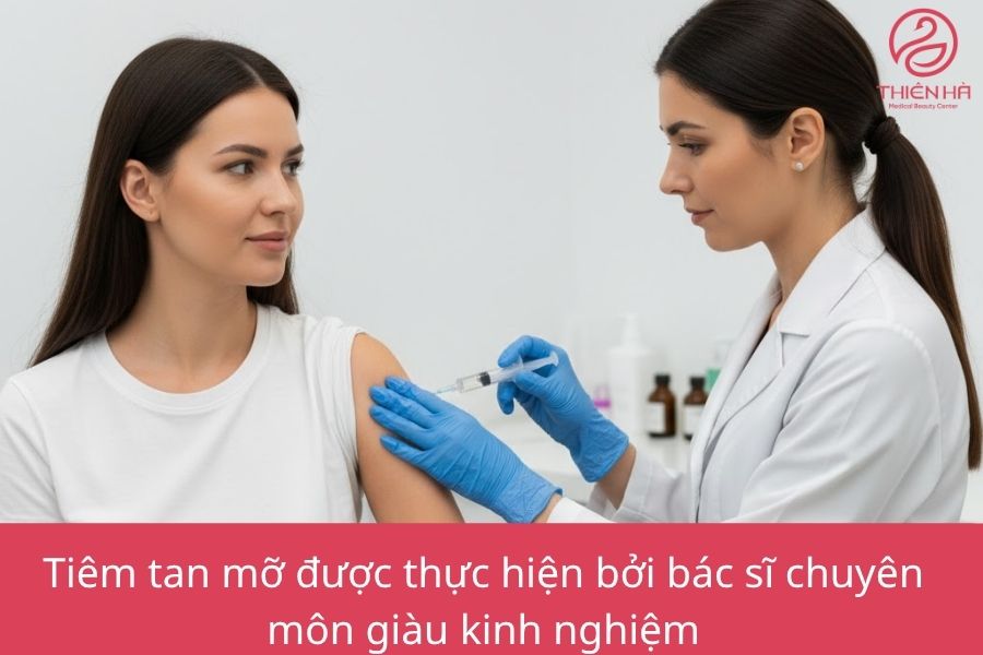 Tiêm tan mỡ được thực hiện bởi bác sĩ chuyên môn giàu kinh nghiệm