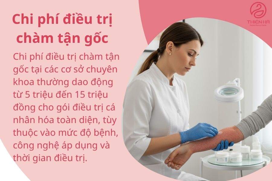 Chi phí điều trị chàm tận gốc