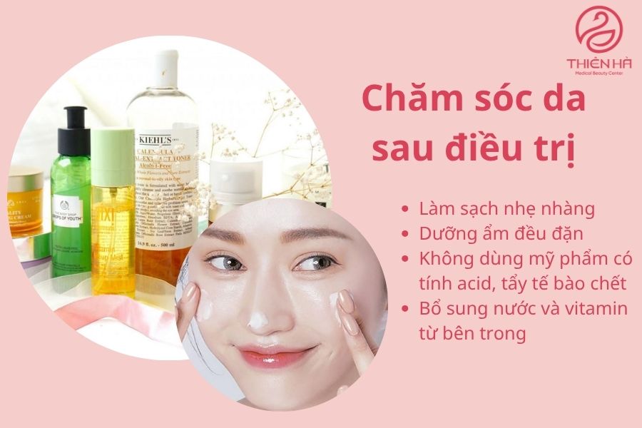Sản phẩm chăm sóc da sau bắn laser