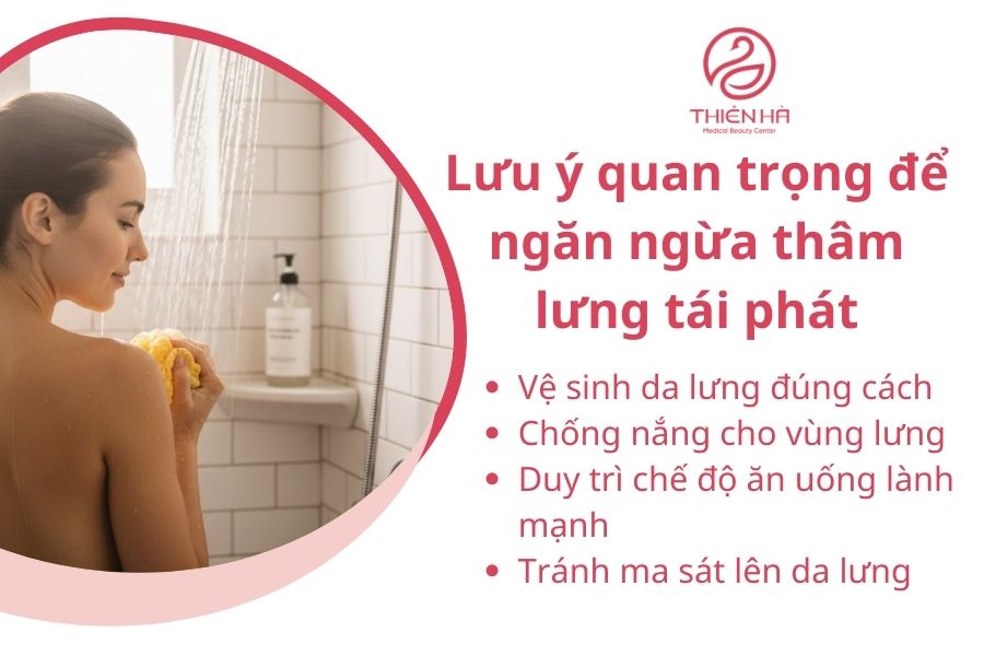 Lưu ý quan trọng để ngăn ngừa thâm lưng tái phát