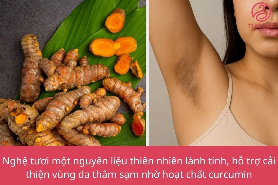 Vì sao nghệ tươi giúp trị thâm nách?