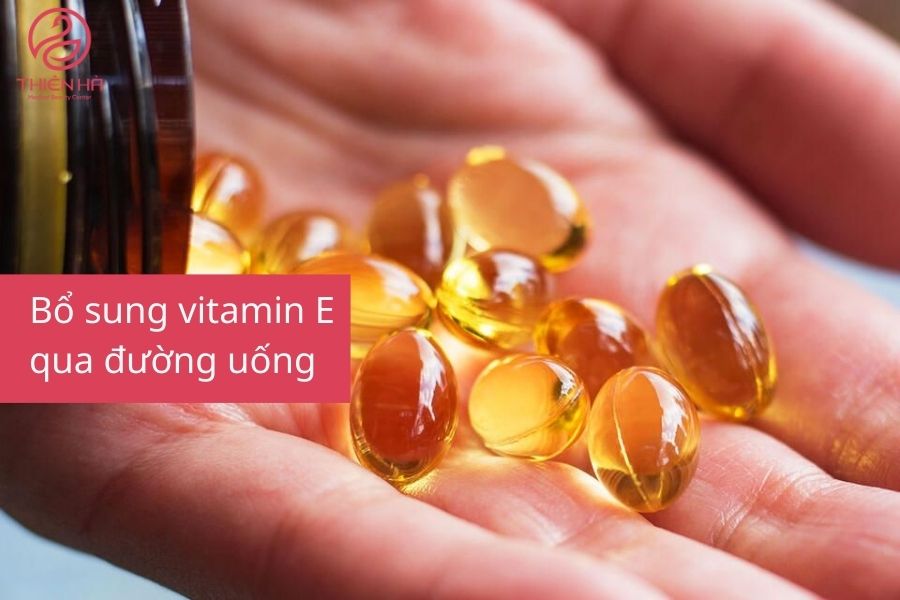 Hướng dẫn sử dụng vitamin E trị mụn nội tiết